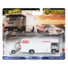 Транспортьор с количка Hot Wheels, Audi S4 Quattro и Fleet Flyer, JBM30