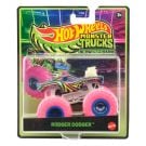 Количка Hot Wheels, Monster Truck, Glow In The Dark, Rodger Dodger, JFX18