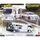 Автовоз с количка Hot Wheels, Car Culture Team Transport, HW Honda Civic Type-R и Kousoku Hauler, JHX94