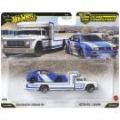 Автовоз с количка Hot Wheels, Car Culture Team Transport, Volkswagen Corrado VR6 и Retro Rig, JHX95