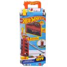 Комплект за игра с 2 колички, Hot Wheels, Mini Garage Speed&Go Fire, JMJ54