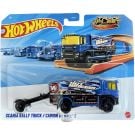 Комплект камион с ремарке, Hot Wheels, Track Fleet, Scania Rally Truck, JMK06