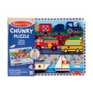 Дървен пъзел, Melissa & Doug, Превозни Средства, 9 части