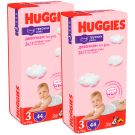 Памперси тип гащички Huggies Pants Jumbo, Размер 3, Girl, 6-11 кг, 88 бр.
