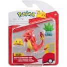 Комплект 3 екшън фигурки, Pokemon, Joltik, Charmelon и Oddish
