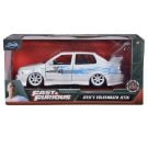 Метална количка, Jada, Fast And Furious, Volkswagen Jetta 1995, 1:24