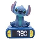 Дигитален часовник с аларма и светлина, Lexibook, Disney Stitch