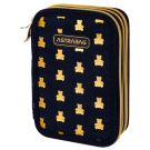 Оборудван моливник с 3 отделения, AstraBag, Golden Teddy