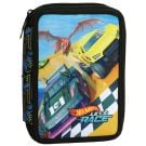 Ученически несесер с две отделения и принадлежности, Hot Wheels, Lets Race