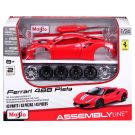 Комплект за сглобяване на метална количка, Maisto, Ferrari 488 Pista, 43 части, 1:24, Червена