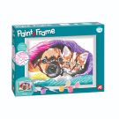 Комплект за рисуване по номера, Happi Hobbi, Paint and frame, Сладко приятелство