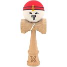 Дървена играчка за сръчност, Kendama X, Super Sticky, 18 cм, Червено, Бяло, Жълто