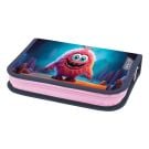 Необорудван моливник с едно отделение, Herlitz, Pink Monster