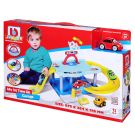 Комплект за игра количка и гараж, Bburago, Volkswagen New Beetle