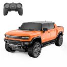 Количка с дистанционно, Rastar, Hummer EV, 1:26, Оранжева