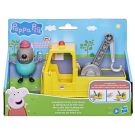 Комплект фигурка и камион с кран, Peppa Pig, Granddad Dog, F9519