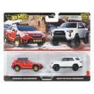 Комплект 2 метални колички Hot Wheels, Subaru Crosstrek и Toyota 4Runner 2018, JBK98
