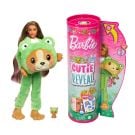 Кукла Barbie, Кутия Reveal, Кученце Жабка, 10 изненади, HRK24