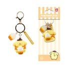 Ключодържател с висулка и каишка, Yume, Hello Kitty and Friends, Tea Party Series, Pompompurin