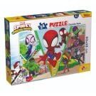 Пъзел 2 в 1 Lisciani Marvel Spidey и неговите невероятни приятели, Предизвикателството, Plus, 24 части