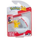 Фигурка в топка Clip N Go Pokemon S2, Pikachu и Premier Ball