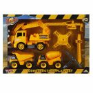Комплект 3 строителни превозни средства и аксесоари, Zapp Toys