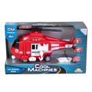 Хеликоптер за интервенция със светлини и звуци, Cool Machines, 1:16, Червен