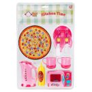 Игрален комплект с пица и аксесоари, Little Chef, 15 части