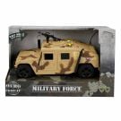 Военен джип със светлини и звуци, Hero Combat, 23 см, Kафяв