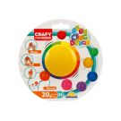 Цветен пластилин, Crafy, Жълт, 20гр