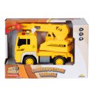 Строителна кола със светлини и звуци, Maxx Wheels, Кран, 20 см