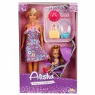 Комплект за игра, кукла Alisha, Майка и дъщеря на екскурзия
