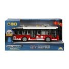 Автобус със светлини и звуци, City Service, Maxx Wheels, 1:16, Червен