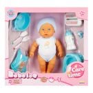 Кукла бебе, Bebelou, Dollz n More, Грижи се за мен, 32 см, Синя