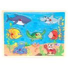 Дървен пъзел, Морски животни, 7 части