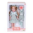 Кукла Little Milly с дрехи за преобличане, тюркоаз, 33 см
