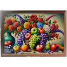 Пъзел Witty Puzzlezz, Декорация с плодове и цветя, 250 части
