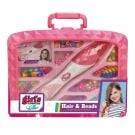 Комплект ластици и мъниста за коса, Pretty Pinky, Design Dazzle and Shine