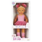 Кукла Dollz And More, Тина Балерина, Тъмнорозова, 45 см