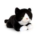 Плюшена играчка Keel Toys, Черно Коте, 25 см