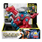 Динозавър със светлини и звуци, Happy Kid, M.A.R.S. 14 см, Червен
