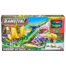 Комплект за игра с писта и 2 колички, Teamsterz, Turbo City, Swamp Attack