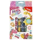 Творчески комплект с брокат Paulinda, Magic Glitter, Cute Dino, 12 x 5 мл