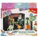 Творчески комплект с брокат Paulinda, Magic Glitter 3D, Space Travel