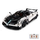 Комплект за сглобяване на количка с дистанционно, Rastar, Pagani Huayra, Бяла, 1:8, 2899 части