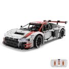 Комплект за сглобяване на количка с дистанционно, Rastar, Audi R8 GT3, 1:8, 3322 части
