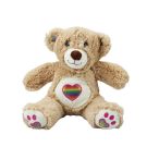 Плюшено мече, Puffy Friends, Rainbow Heart, Кафяво, 30 см