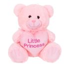 Плюшено мече със сърце, Puffy Friends, Little Princess, Розово, 45 см