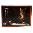 Пъзел Witty Puzzlezz, Котка в костюм, 500 части