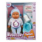 Кукла бебе Bebelou, Dollzn More, Toilet Time, 35 см, син